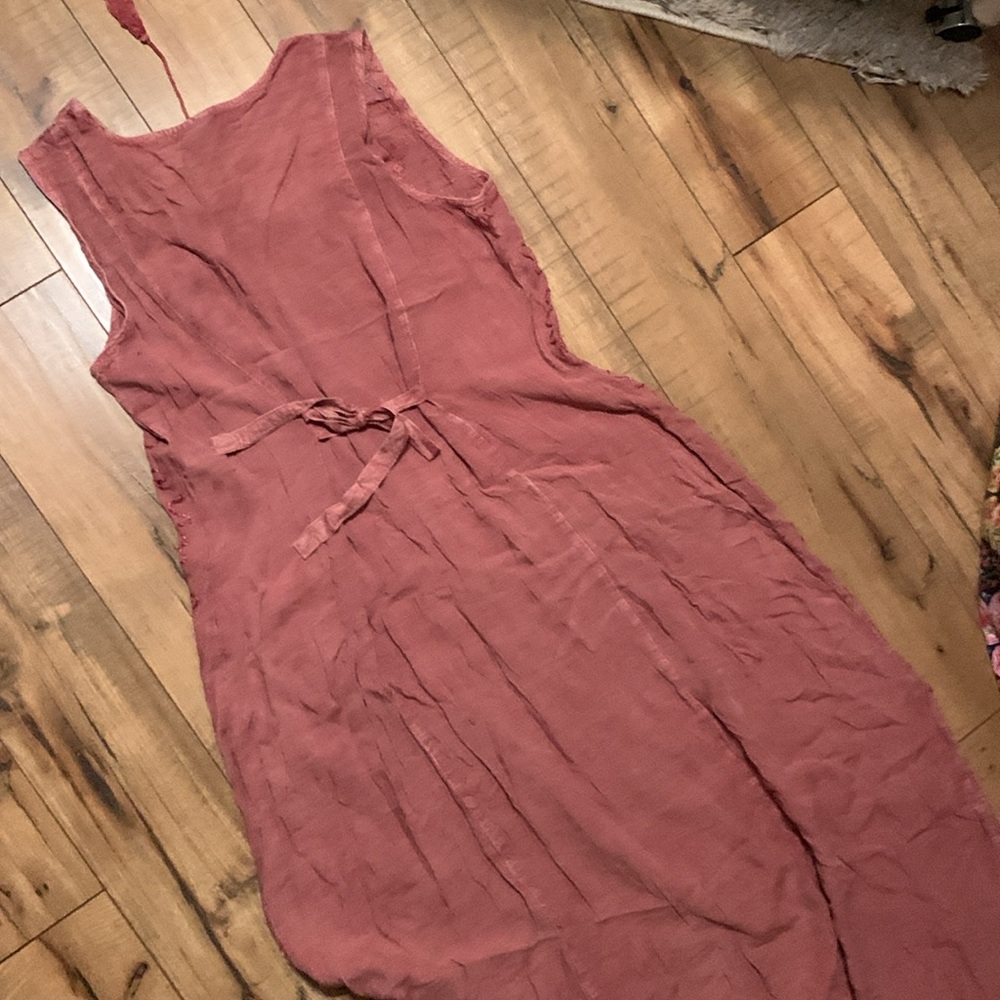 Ananda’s Sleeveless Lace Midi Dress in Rose - Picture 10 of 13